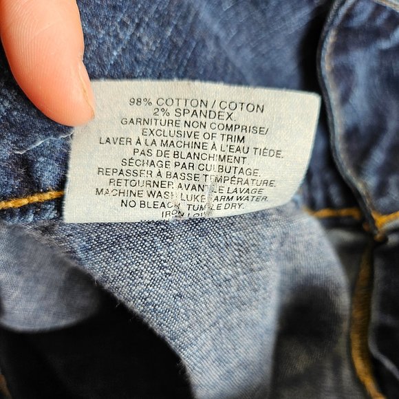 Vintage Tommy Hilfiger Women's Blue Distressed Ripped Legs Skinny Jeans Size W29 - Picture 10 of 10